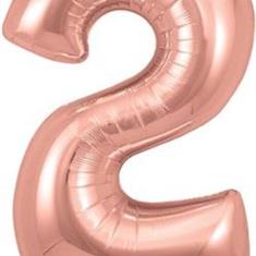 Rose Gold Number 2 Balloon