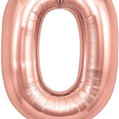Rose Gold Number 0 Balloon