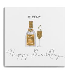 Happy 18th Birthday Champagne Card