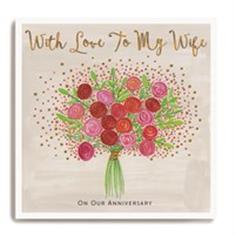With Love To My Wife Anniversary Card