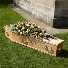 Bright Colours Casket Spray