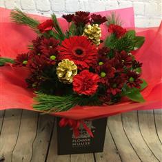 Festive Red hand tied