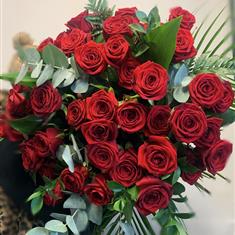 A Red Rose Romance Hand Tied
