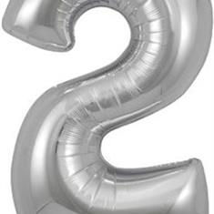 Silver Number 2 Balloon