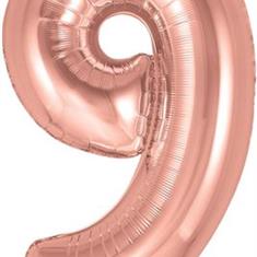 Rose Gold Number 9 Balloon