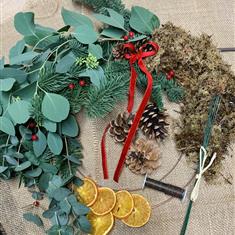 Christmas wreath making kit 