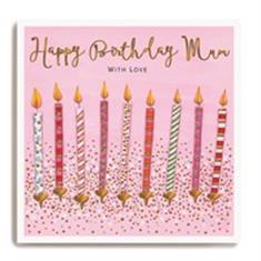 Happy Birthday Mum Candles Card
