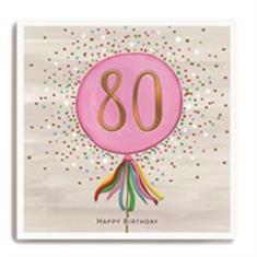 Happy 80th Birthday Card