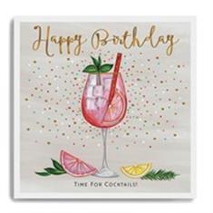 Happy Birthday Cocktail Card