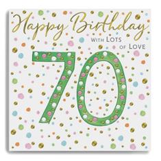 Happy 70th Birthday Card