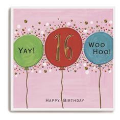 Happy 16th Birthday Card 