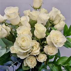 White Rose Hand tied