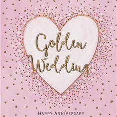 Golden Wedding Card