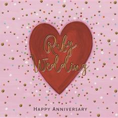 Ruby Wedding Card