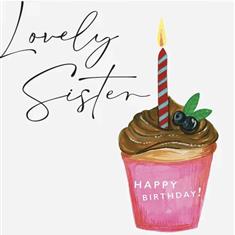 Lovely Sister Happy Birthday Card