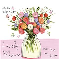 Happy Birthday Lovely Mum Card