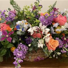 Bright Floral Basket