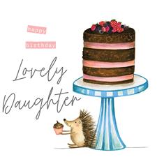 Happy Birthday Lovely Daughter Card
