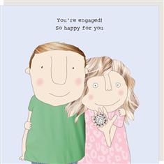 Engaged So Happy For You Card
