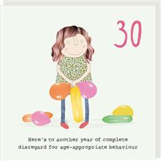 30 Age Appropriate Birthday Card