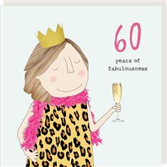 60 Fabulousness Birthday Card