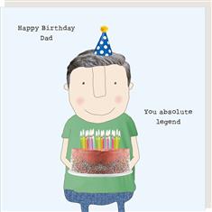Happy Birthday Dad Legend Card