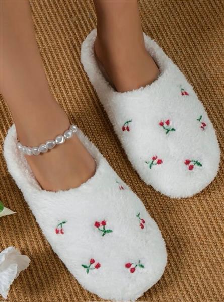 Cherry Cotton Slippers main image 0